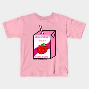 Strawberry Milk Kids T-Shirt